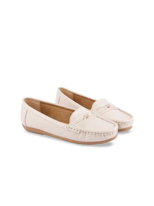 Shoetopia Women Solid Slip-On Loafers- NestShobha - Image 3