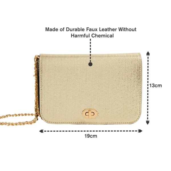 London Women's Erin Sling Bag - Gold - Image 5