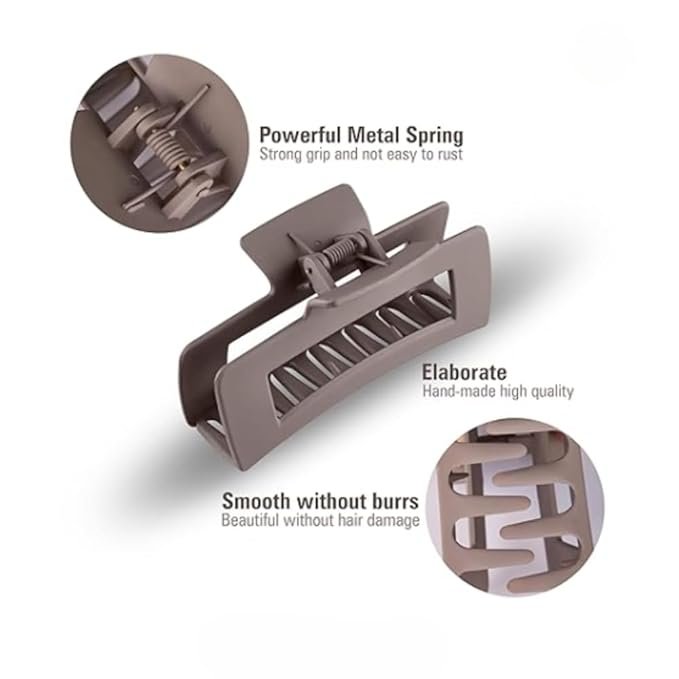 CULPEO 4 Pcs Matte Hair Clutcher Clips for Women - Image 7