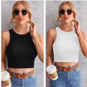 NestShobha Pack of 2 Women’s Sleeveless Solid Tops