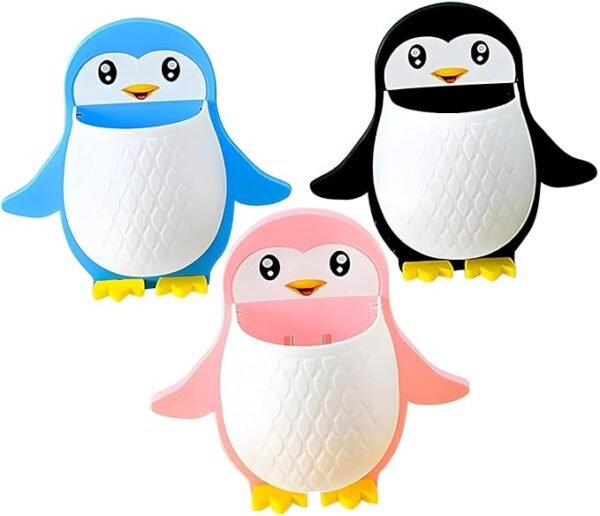 NestShobha Penguin Wall Mount Holder – Multipurpose Storage Organizer - Image 4