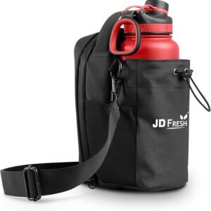 JD FRESH Magnetic Gym Bag / Unisex Crossbody Sports Bag with Water Bottle Holder