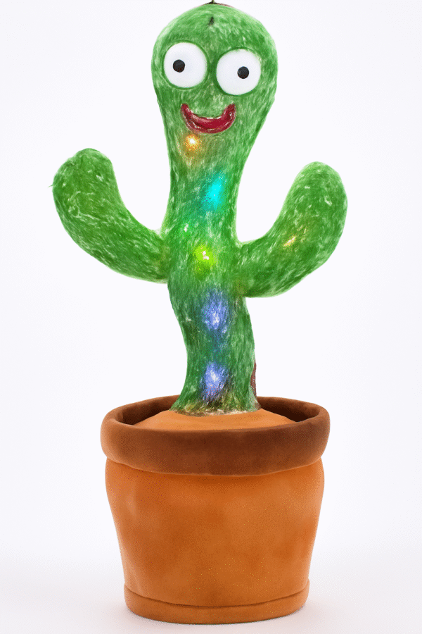 NestShobha Dancing & Talking Cactus Plush Toy – Singing, Recording & LED Light Fun for Kids