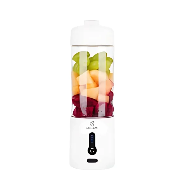 Kilig Vortex Portable Blender – 530ml White Rechargeable Blender with 22,000 RPM Motor & 6-Blade Stainless Steel Design