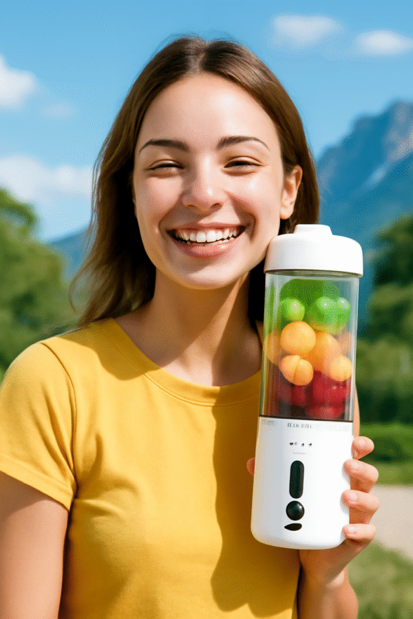 Kilig Vortex Portable Blender – 530ml White Rechargeable Blender with 22,000 RPM Motor & 6-Blade Stainless Steel Design - Image 2