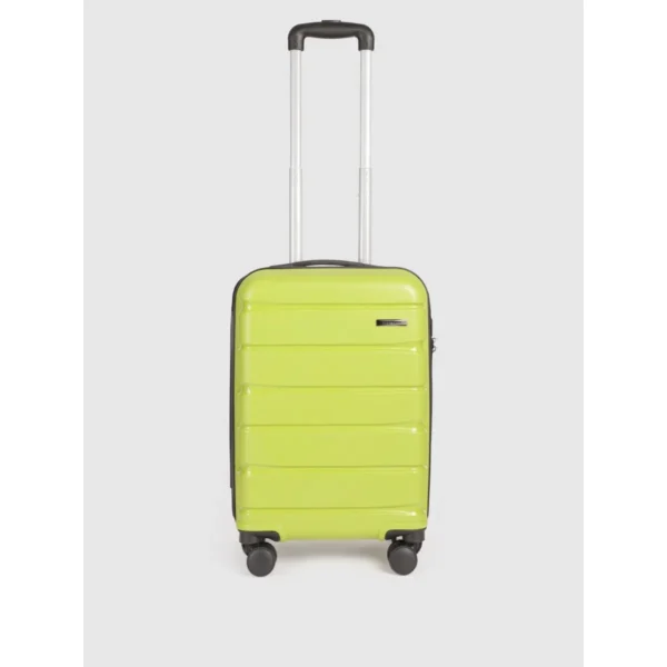 Lime Green Textured 32.2L Retractable Trolley Bag (Size S) - Image 3