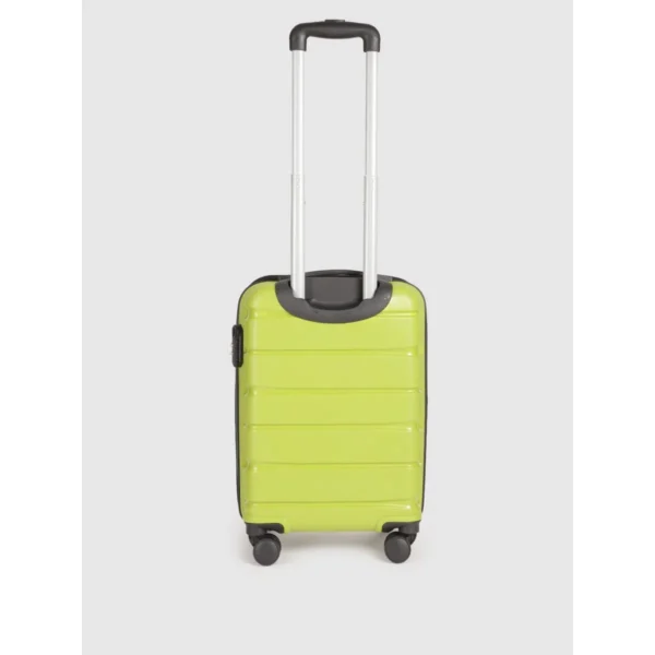Lime Green Textured 32.2L Retractable Trolley Bag (Size S) - Image 4
