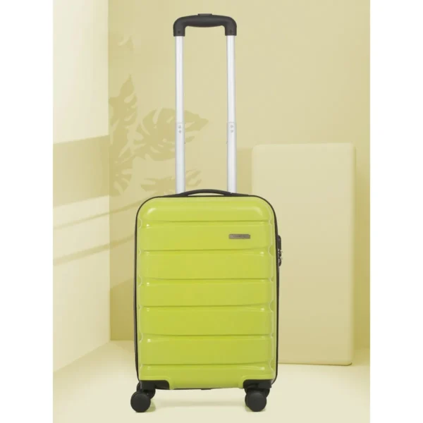 Lime Green Textured 32.2L Retractable Trolley Bag (Size S)