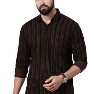 Man Modern Stripe Slim Fit Cotton Wear