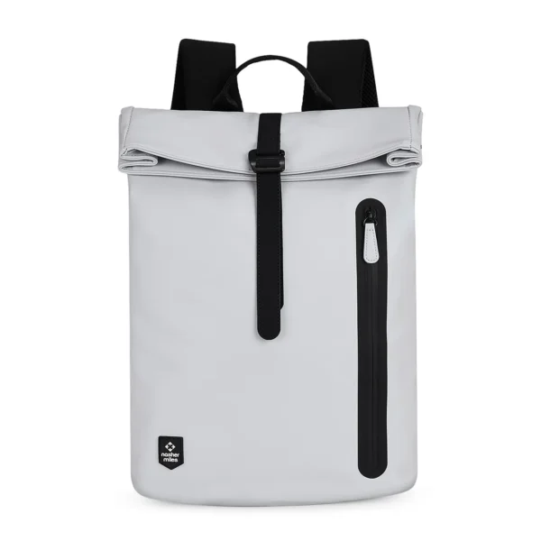 NestShobha Chelsea 28 L Top-open Polyurethane Laptop Backpack for College and School - Grey