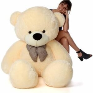 NestShobha Soft Toy 3 Feet Cream Teddy Bear – Plush Stuffed Toy for Kids, Girls & Valentine Gifting (91.44 cm)