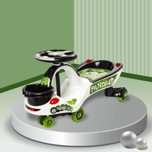 Toyzone Plastic Eco Panda Magic Car – White | Ride-On Toy for Kids (Pack of 1)