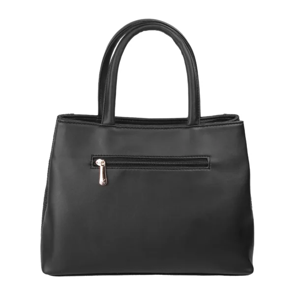 Mochi Women’s Premium Black Textured PU Shoulder Bag – Elegant, Spacious & Durable Handbag - Image 2
