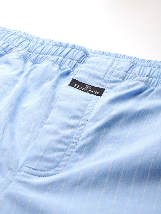 NestShobha | Hancock Men’s Striped Pure Cotton Night Suit - Image 5