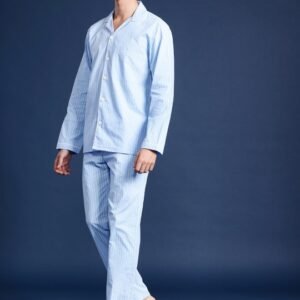 NestShobha | Hancock Men’s Striped Pure Cotton Night Suit