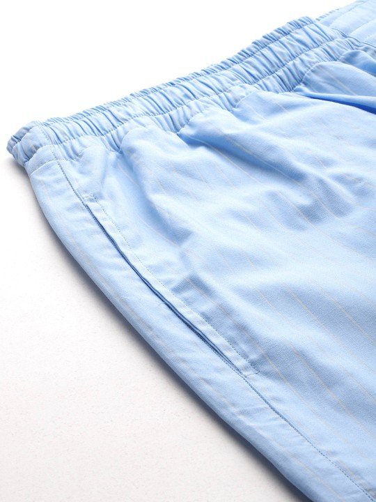 NestShobha | Hancock Men’s Striped Pure Cotton Night Suit - Image 7