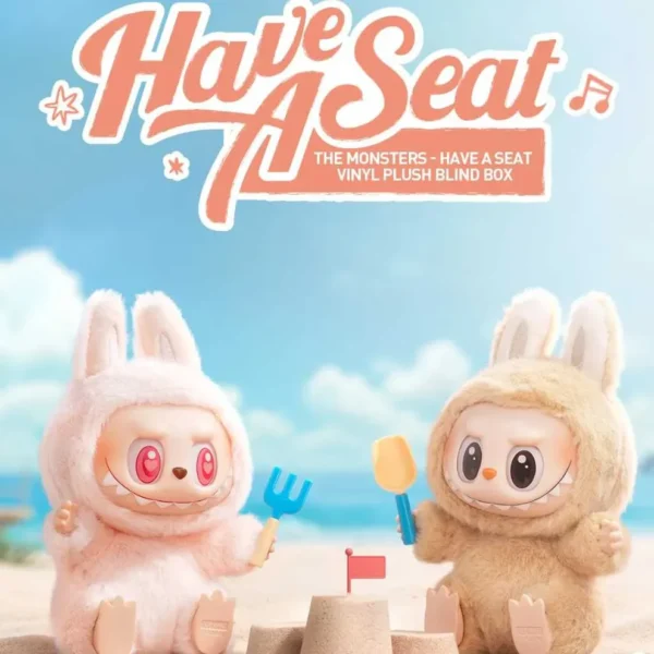 POP MART Labubu “Have a Seat” Limited Edition Vinyl Plush Keychains – Blind Box Collectibles - Image 3