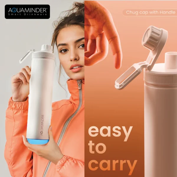 Aquaminder Rio Smart Water Bottle – 750 ml Stainless Steel Double Wall - Image 2