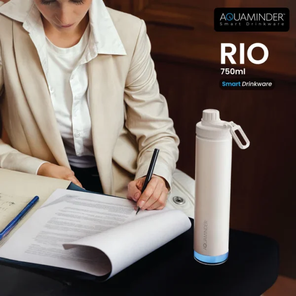 Aquaminder Rio Smart Water Bottle – 750 ml Stainless Steel Double Wall - Image 6