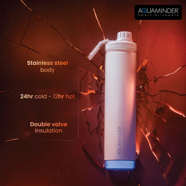 Aquaminder Rio Smart Water Bottle – 750 ml Stainless Steel Double Wall - Image 8