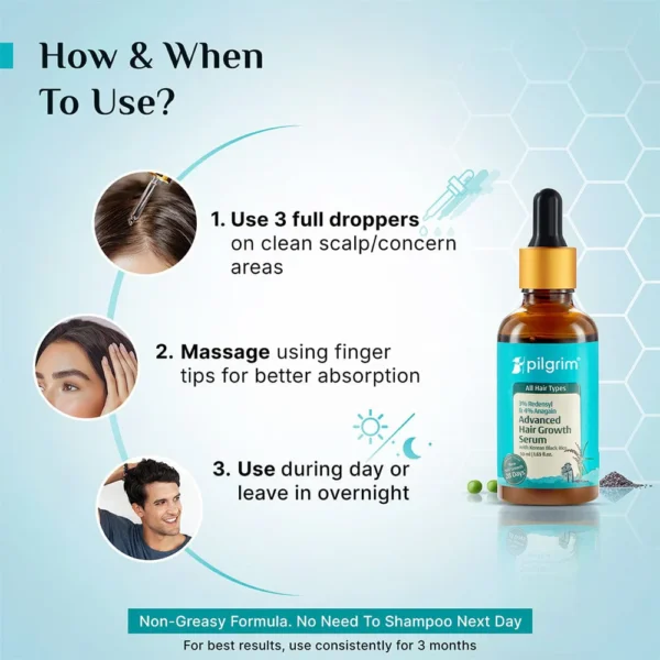 3% Redensyl + 4% Anagain Hair Growth Serum – Clinically Proven for Thicker, Fuller Hair in 28 Days | Reduces Hair Loss & Boosts Regrowth - Image 9