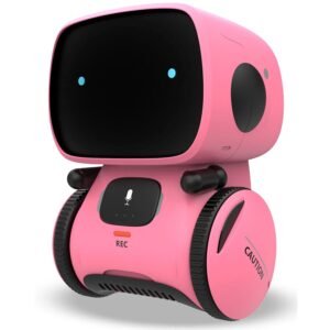 KaeKid Smart Interactive Robot Toy for Kids (Girls 3–8 Years) | Touch Sensor, Voice Control, Singing & Dancing – Pink Birthday Gift
