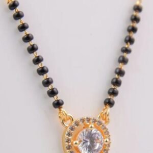 Gold-Plated Stones & Beads Mangalsutra