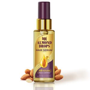 BajajAlmond Drops HairSerum with Almond Oil&Vitamin E–50ml