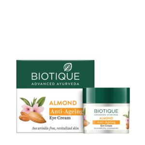 Almond Anti-Ageing Wrinkle-Free Eye Cream – Reduces Dark Circles & Puffiness (15g)