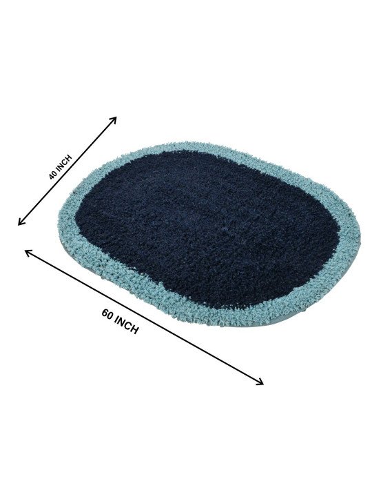 Blue Navy Cotton Reversible Doormat - Image 4