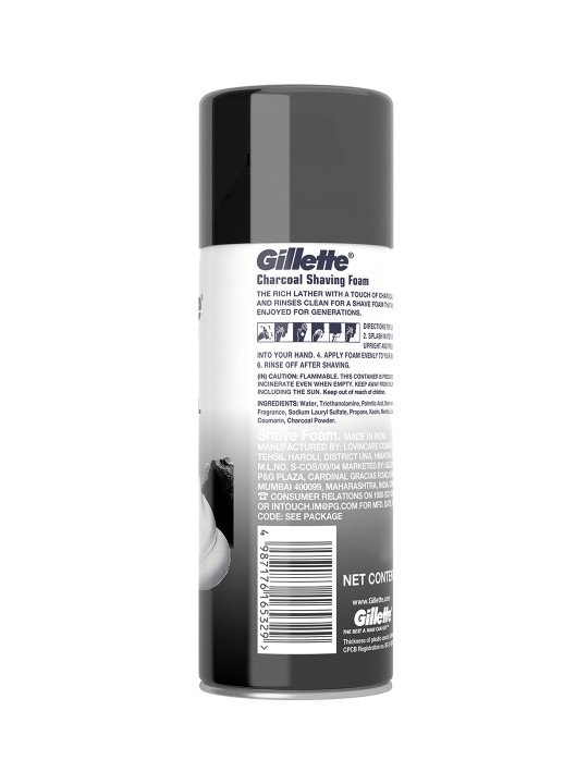 Men Charcoal Pre-Shave Foam 196g - Image 7