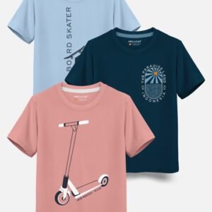 Boys Cotton Printed T-Shirts Pack of 3