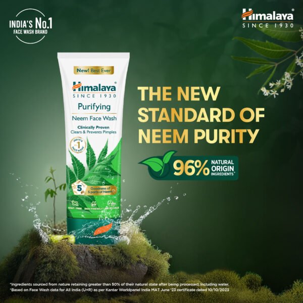 Himalaya Purifying Neem Face Wash (400ml) – Clear, Pimple-Free Skin with Neem & Haldi - Image 7