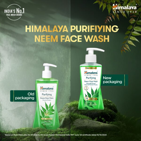 Himalaya Purifying Neem Face Wash (400ml) – Clear, Pimple-Free Skin with Neem & Haldi - Image 10