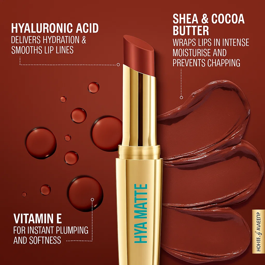Lakmé 9to5 Hya Matte Lipstick with Hyaluronic Acid