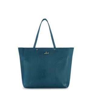 Teal Green Croc Tote Handbag