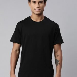 Levi’s Men Black Cotton Round Neck T-shirt