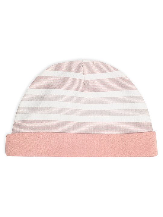 Unisex Kids Pink Beanie & Booties - Image 3
