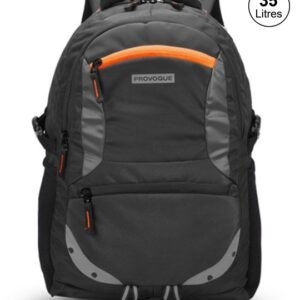 Unisex Black Grey 31L Logo Backpack