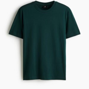 Men’s Lightweight Cotton Jersey T-Shirt – Regular Fit, Round Neck