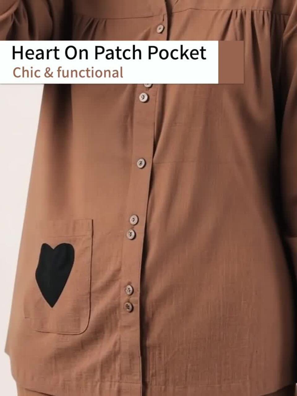 Women’s Mandarin Collar Cotton Night Suit - Image 2