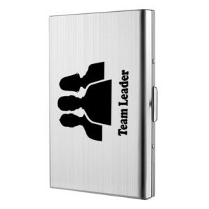 Abstract Printed Grey Card Holder with 6 Card Slots