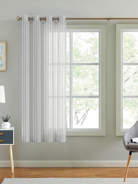 Cortina White Sheer Eyelet Curtain