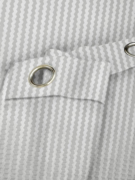 Cortina White Sheer Eyelet Curtain - Image 3