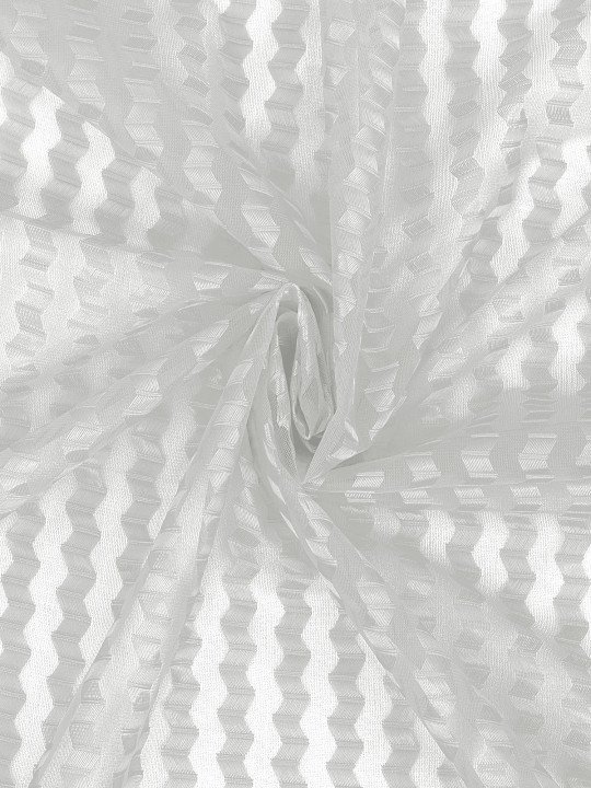 Cortina White Sheer Eyelet Curtain - Image 4