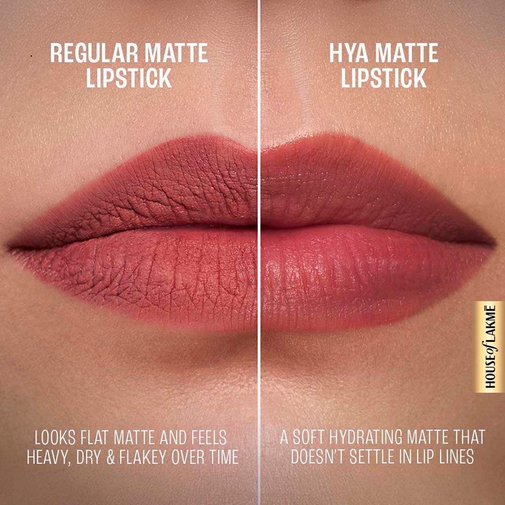 Lakmé 9to5 Hya Matte Lipstick with Hyaluronic Acid - Image 4