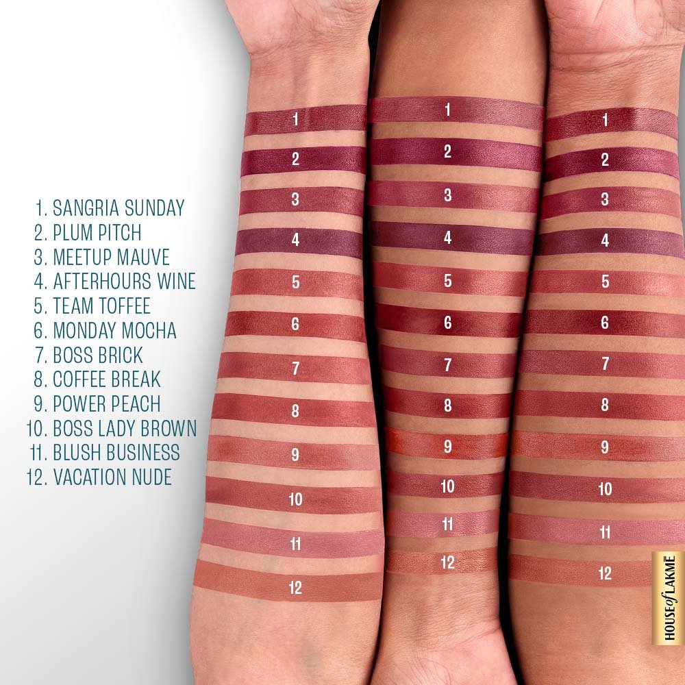 Lakmé 9to5 Hya Matte Lipstick with Hyaluronic Acid - Image 7