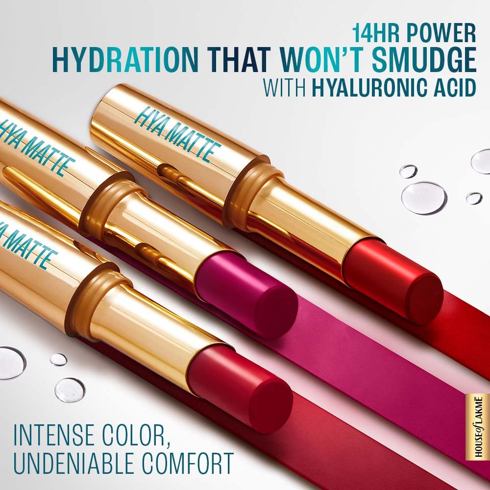 Lakmé 9to5 Hya Matte Lipstick with Hyaluronic Acid - Image 6