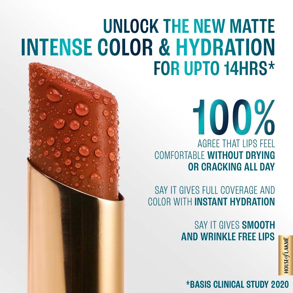 Lakmé 9to5 Hya Matte Lipstick with Hyaluronic Acid - Image 2