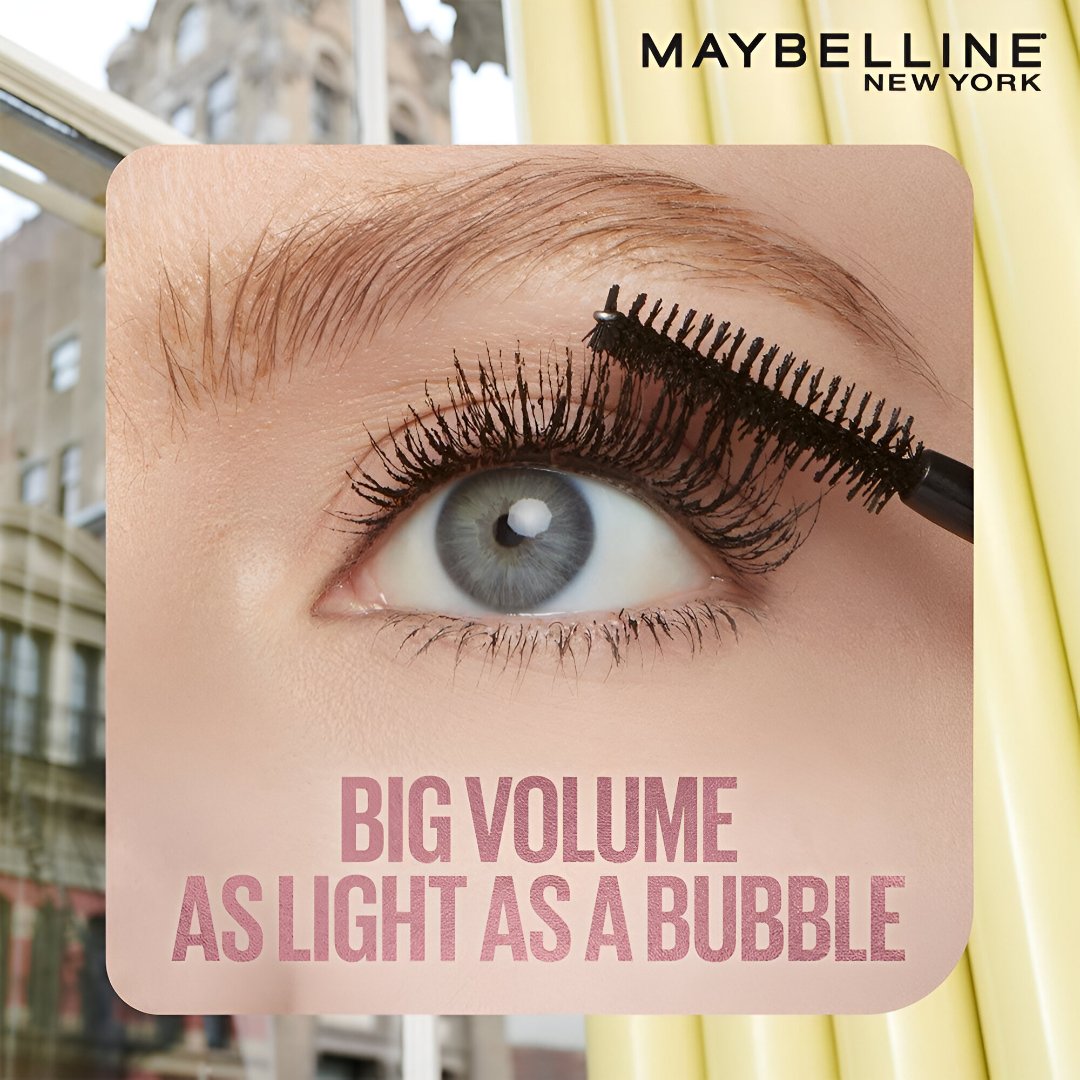 Maybelline New York Colossal Bubble Waterproof Mascara – Black (8.75ml) - Image 2